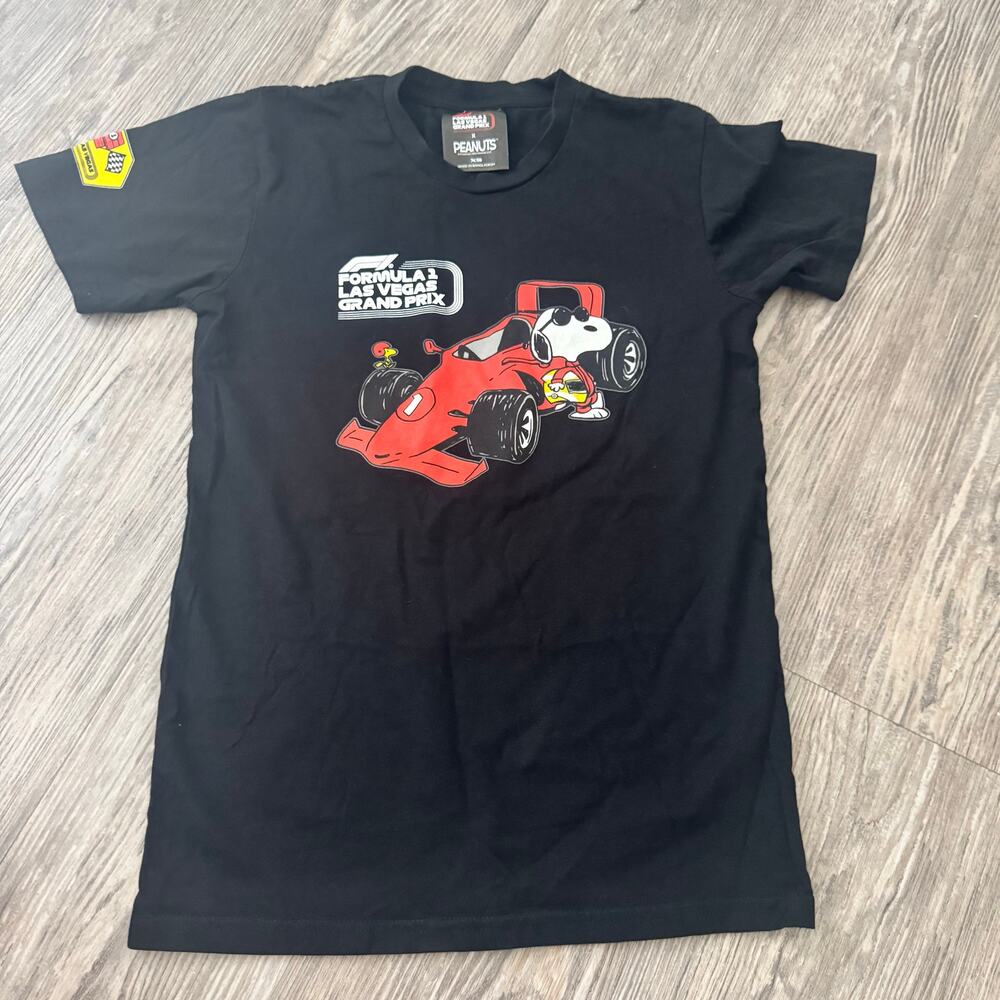 F1 Formula 1 Las Vegas Grand Prix 2024 Snoopy Peanuts Collaboration T shirt XS